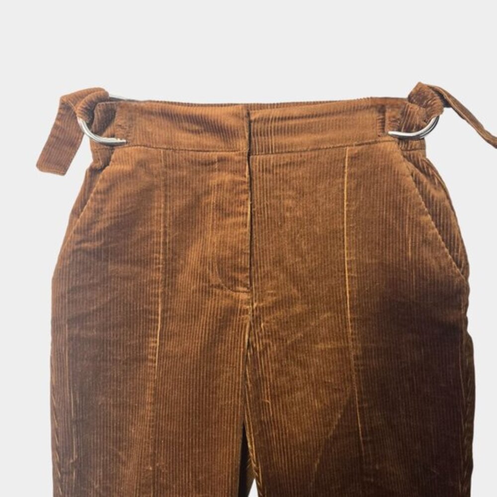LITA by Ciara Corduroy Flared Leg Pants 8 Brown Doe Retro 70s Y2K Fall NWOT - Picture 4 of 13